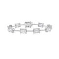 Lab-Grown Emerald-Cut Diamond Station Bracelet