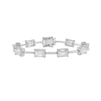 Lab-Grown Emerald-Cut Diamond Station Bracelet
