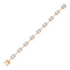 Lab-Grown Emerald-Cut Diamond Station Bracelet