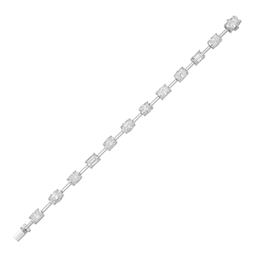 Lab Grown Multi-Cut Diamond Bracelet