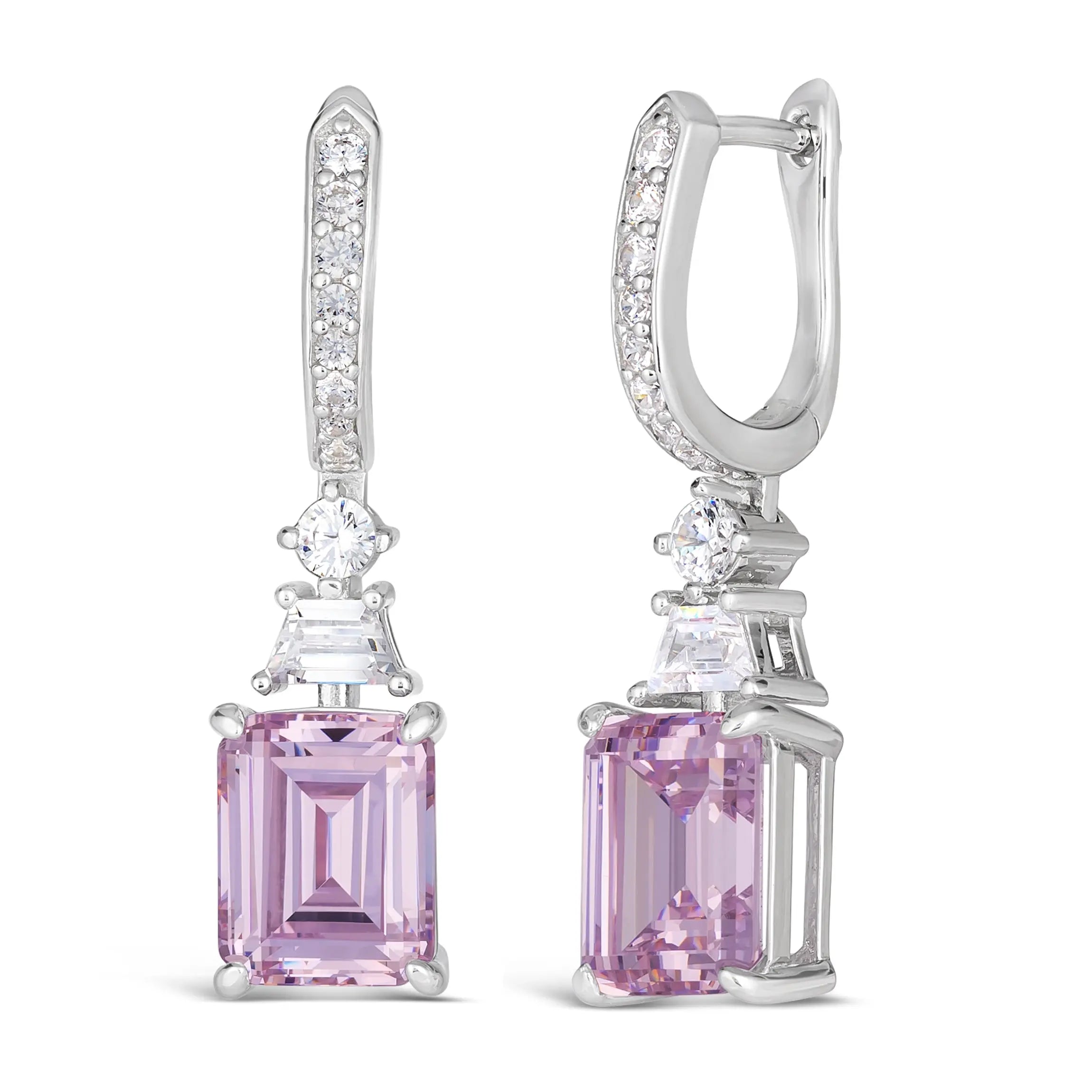Tatyana Multi Gem Earrings Argyle Pink