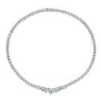 Tennis Necklace with Clasp for Pendant