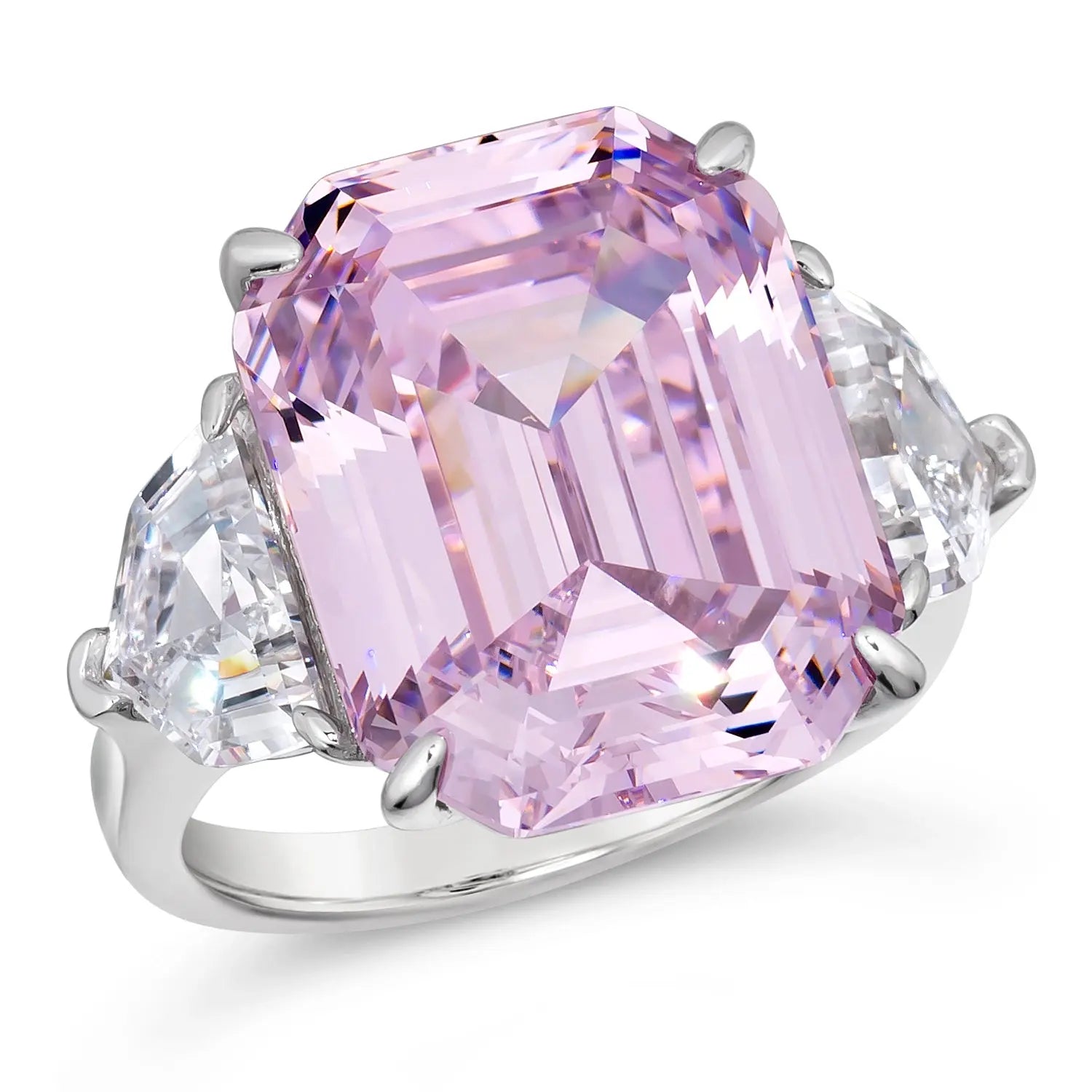 The Hamptons Cocktail Ring in Argyle Pink