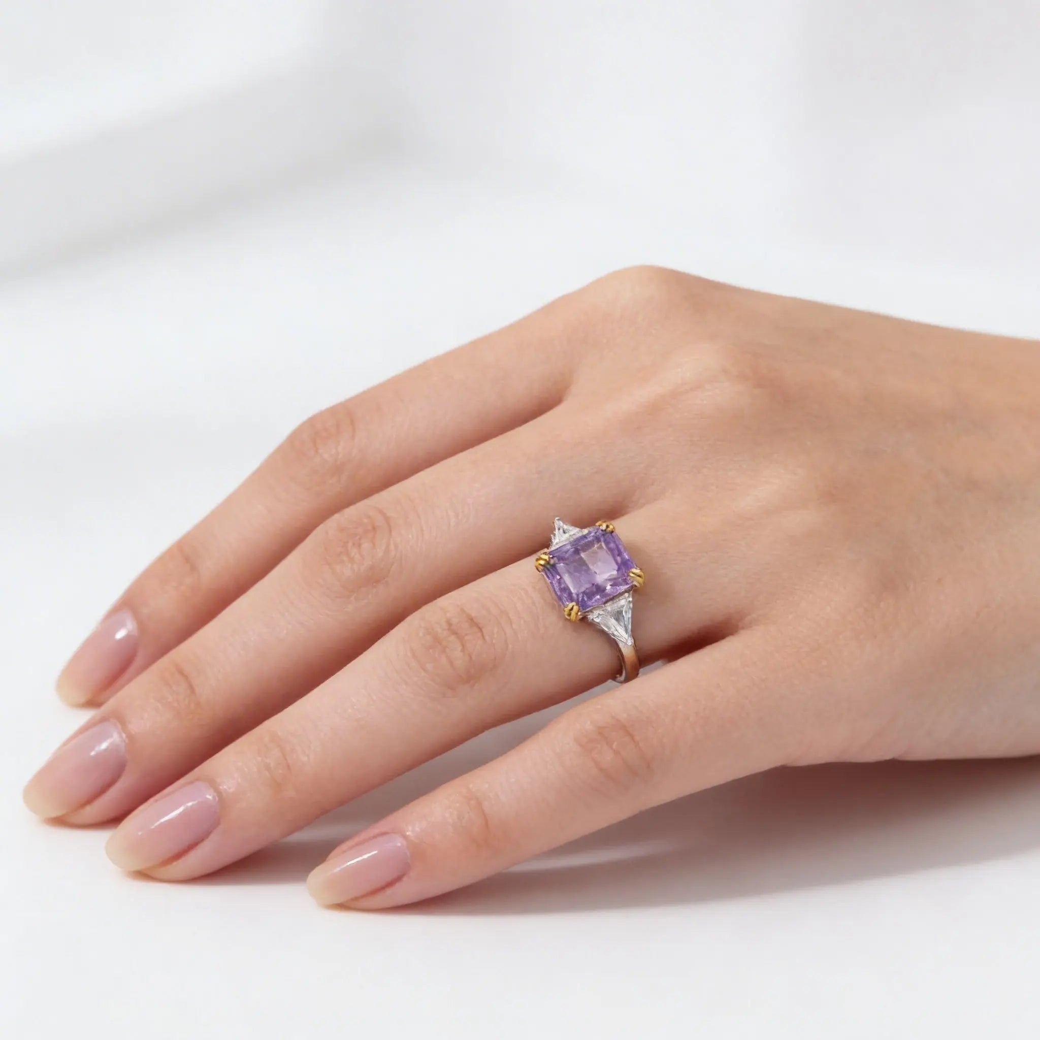 The Margaux Ring in Amethyst