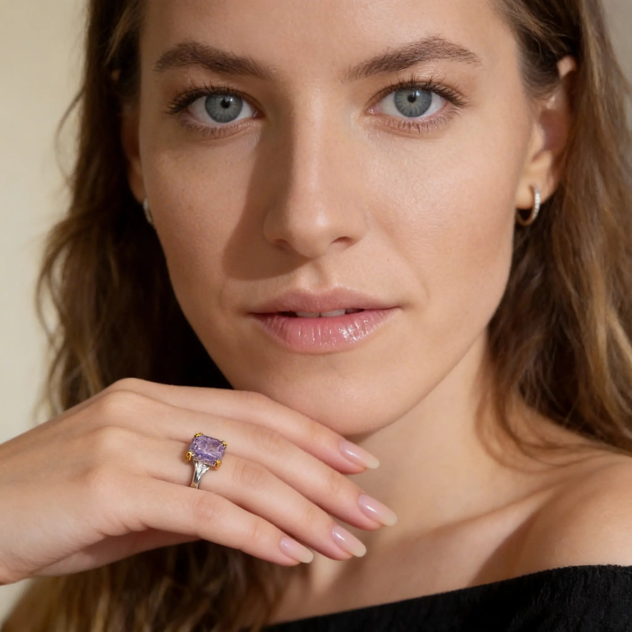 The Margaux Ring in Amethyst