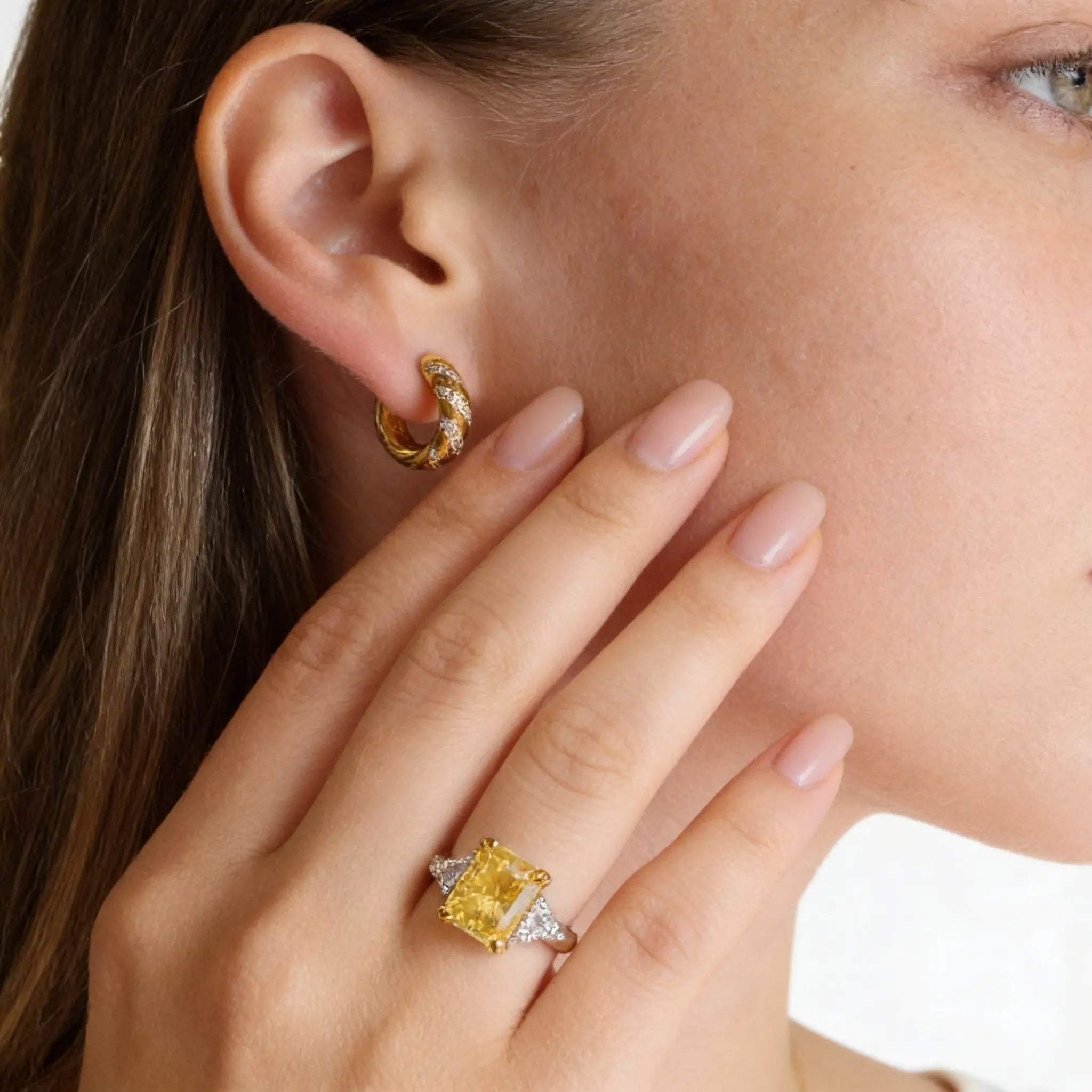 The Margaux Ring in Canary Yellow