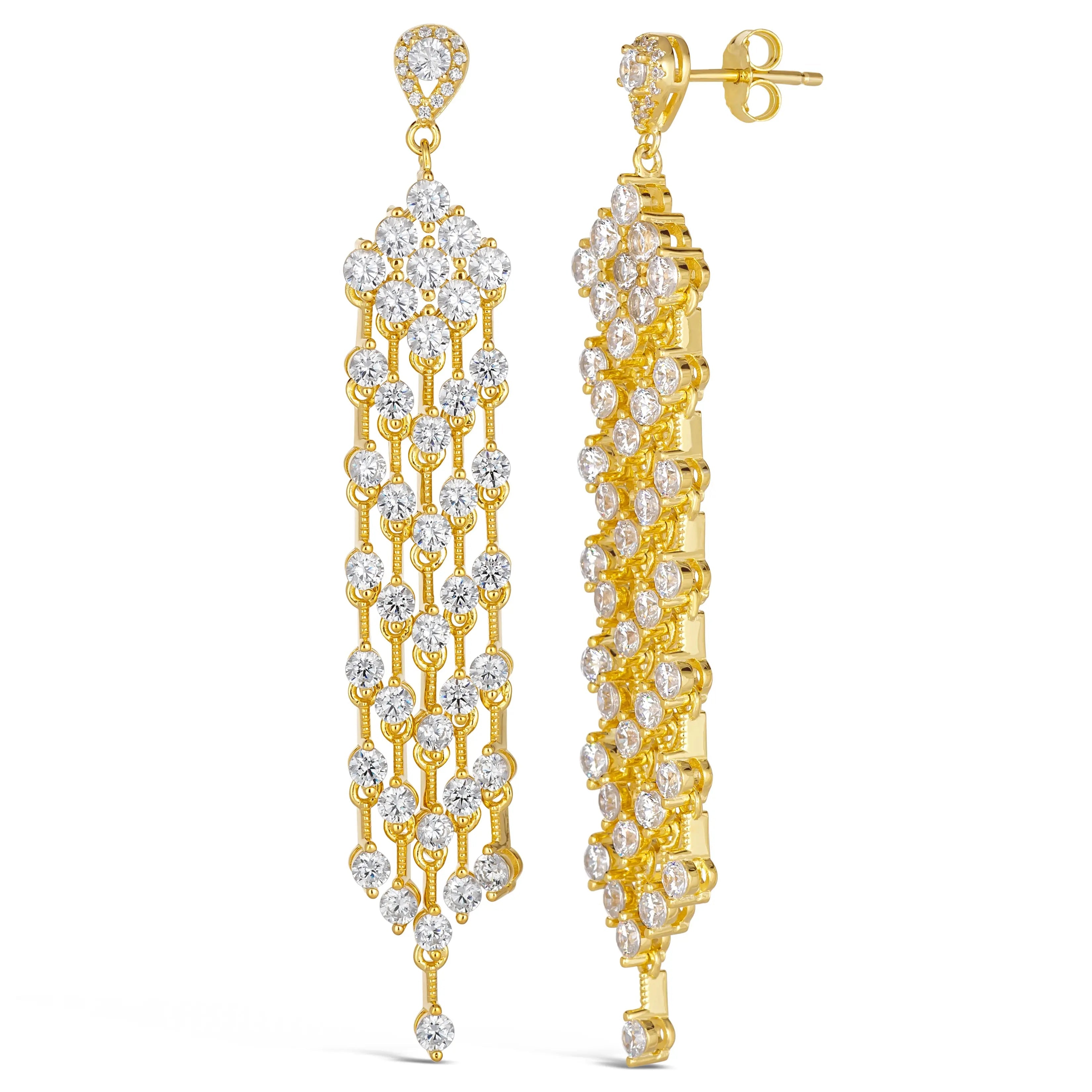 Tribeca Diamond Chandelier Earrings