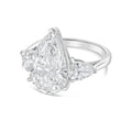 Lab-Grown Three Pear Diamond Ring