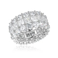 Unforgettable 3 Row Eternity Ring