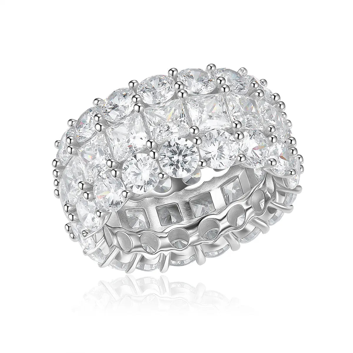 Unforgettable 3 Row Eternity Ring
