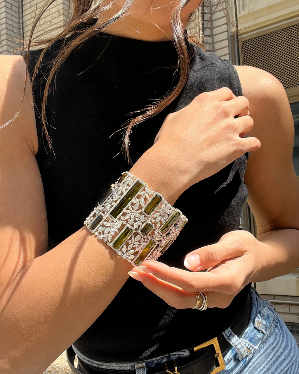 Peridot Diamond Bracelet