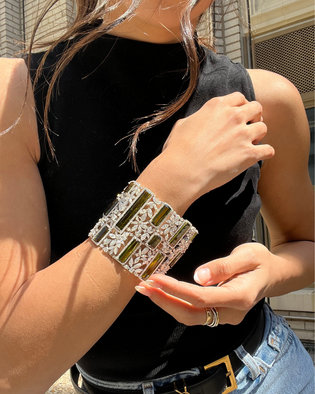 Peridot Diamond Bracelet