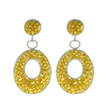 Openwork Diamond Drop Earring