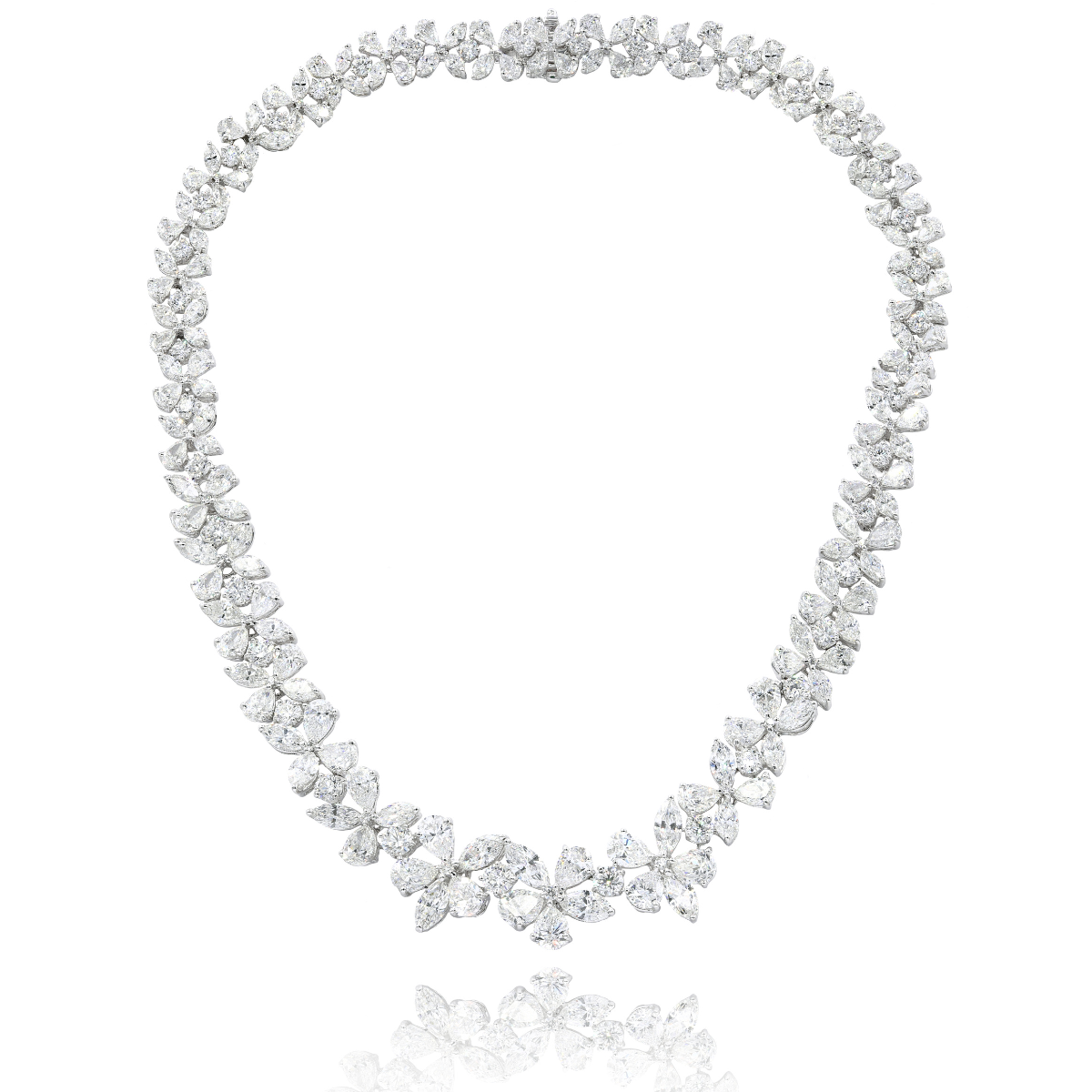 Diamond Flower Necklace