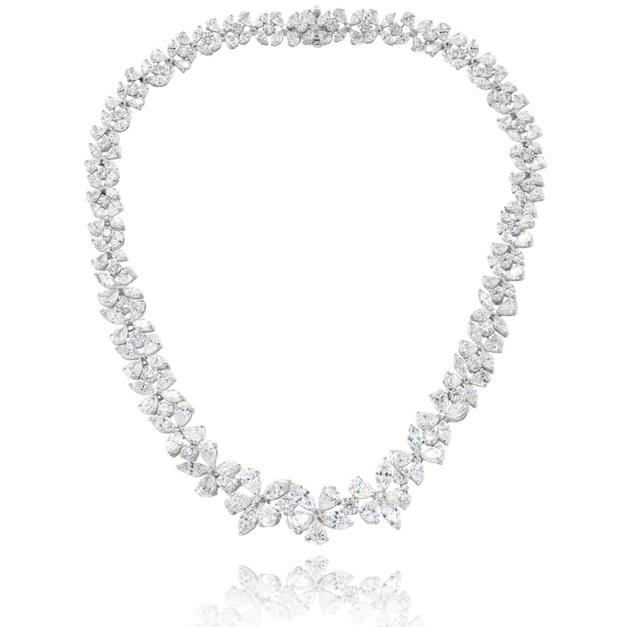 Diamond Flower Necklace
