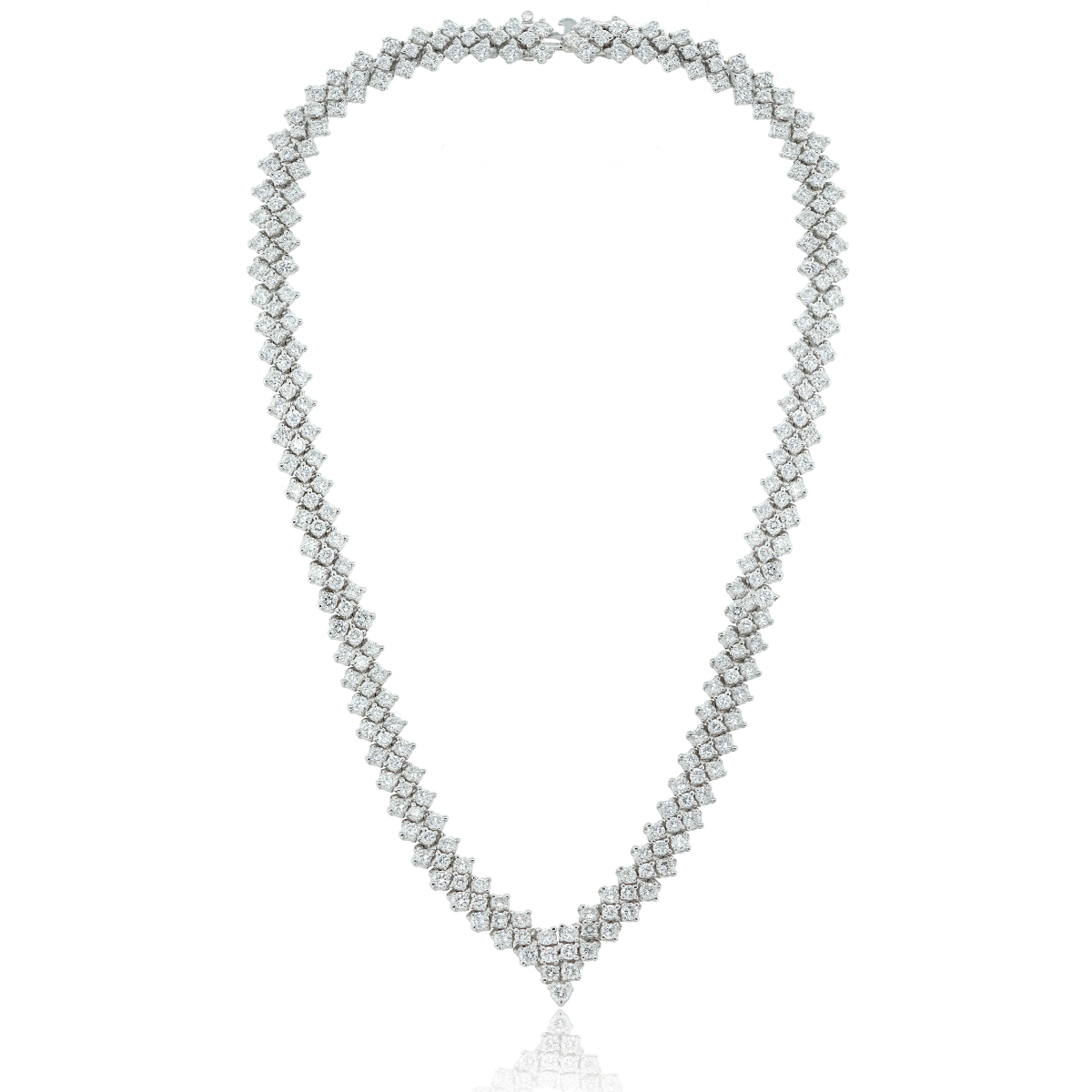 22cts Diamond Mesh Necklace