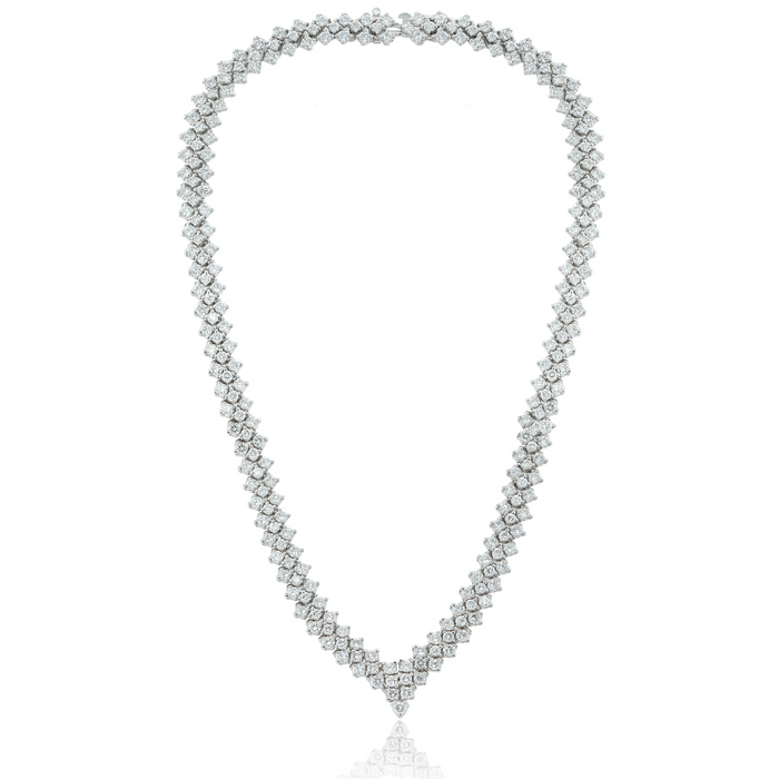 22cts Diamond Mesh Necklace