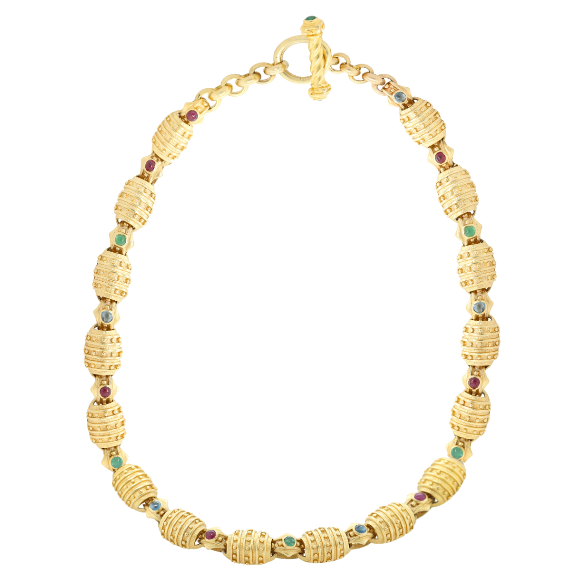 Beehive Gemstone Necklace