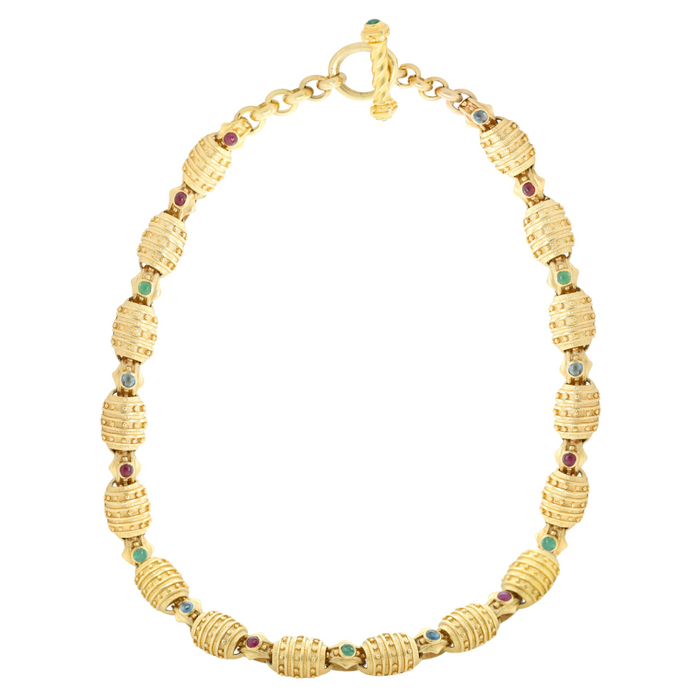 Beehive Gemstone Necklace