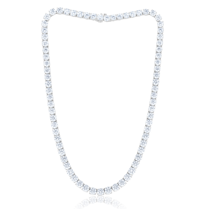 51.82ct Round Diamonds Tennis Necklace