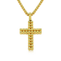 Yellow Diamond Cross Pendant