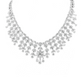 92cts Diamond Flower Necklace