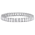 Emerald Cut Diamond Tennis Bracelet