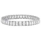 Emerald Cut Diamond Tennis Bracelet