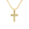 Yellow Diamond Cross Pendant