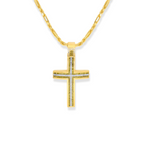 Yellow Diamond Cross Pendant