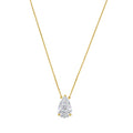Lab-Grown Pear Diamond Solitaire Pendant