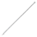 Lab-Grown Oval Bezel Tennis Bracelet