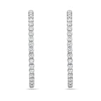 19cts Inside-Out Diamond Hoops