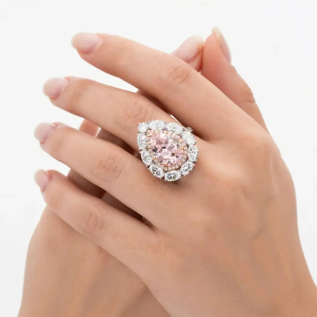 Versailles Pink Diamond Сrystalline Ring