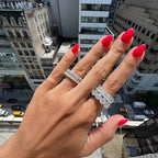 13.12cts Cushion Cut Diamond Band