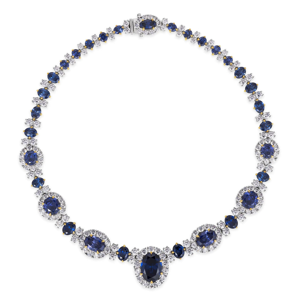 Worth Avenue Necklace in Blue Sapphire