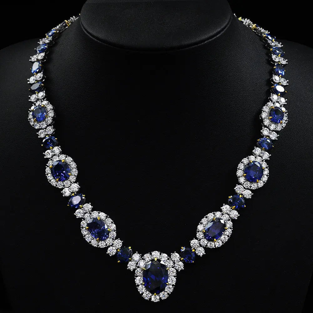 Worth Avenue Necklace in Blue Sapphire