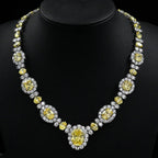 Worth Avenue Necklace in Canary Yellow Crystalline