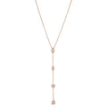 Y Not Lariat Necklace in Rose Gold
