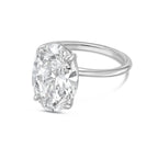 Lab-Grown Oval Diamond Solitaire Engagement Ring