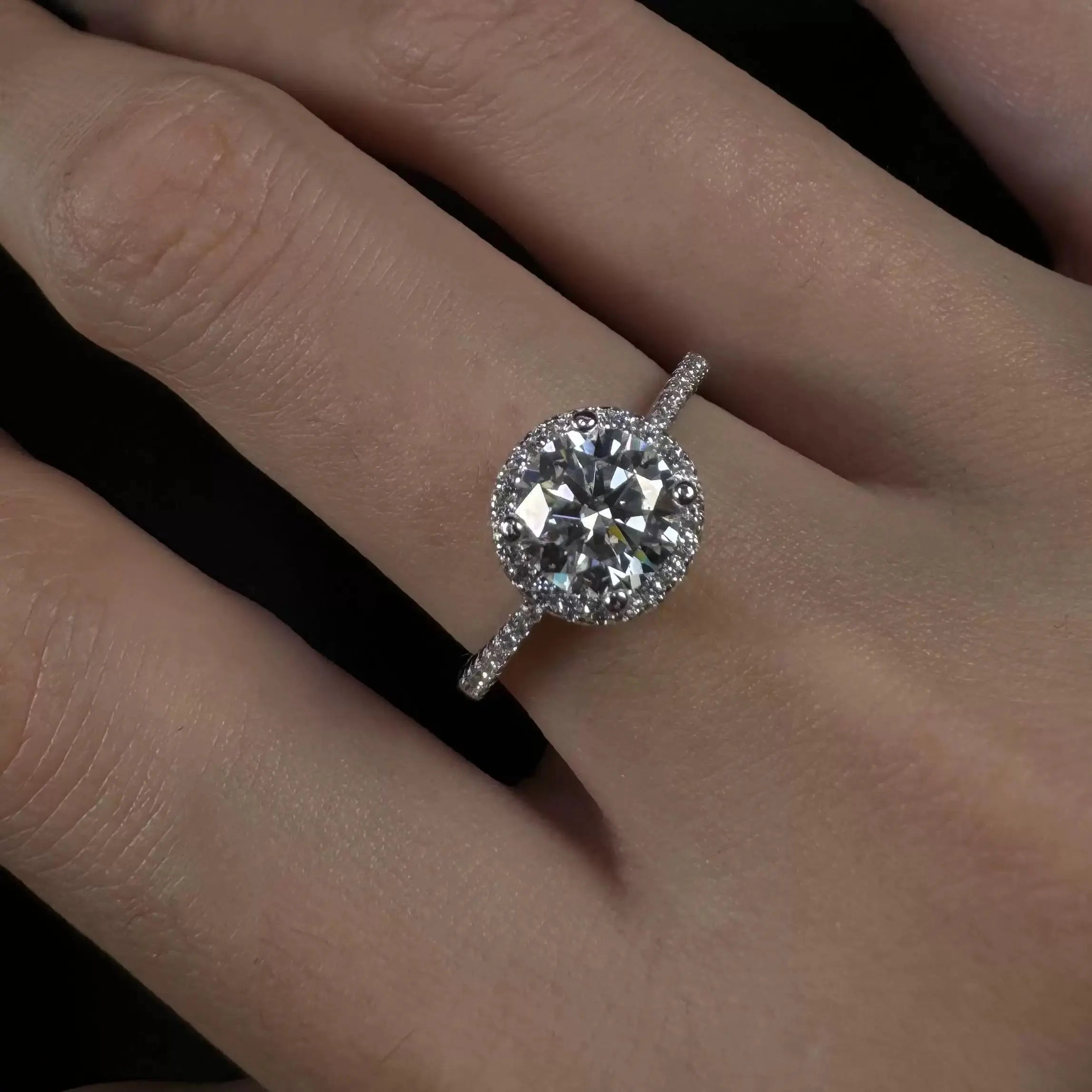 Zoe 2 Carat Halo Ring