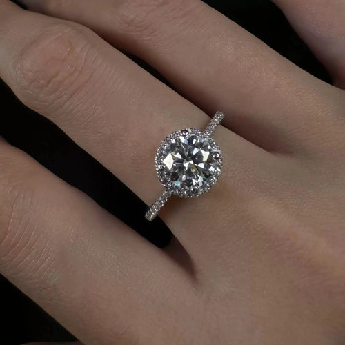 Zoe 2 Carat Halo Ring