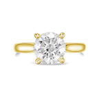 Lab-Grown Round Solitaire Engagement Ring