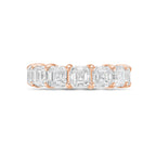 Lab-Grown Asscher Eternity Band