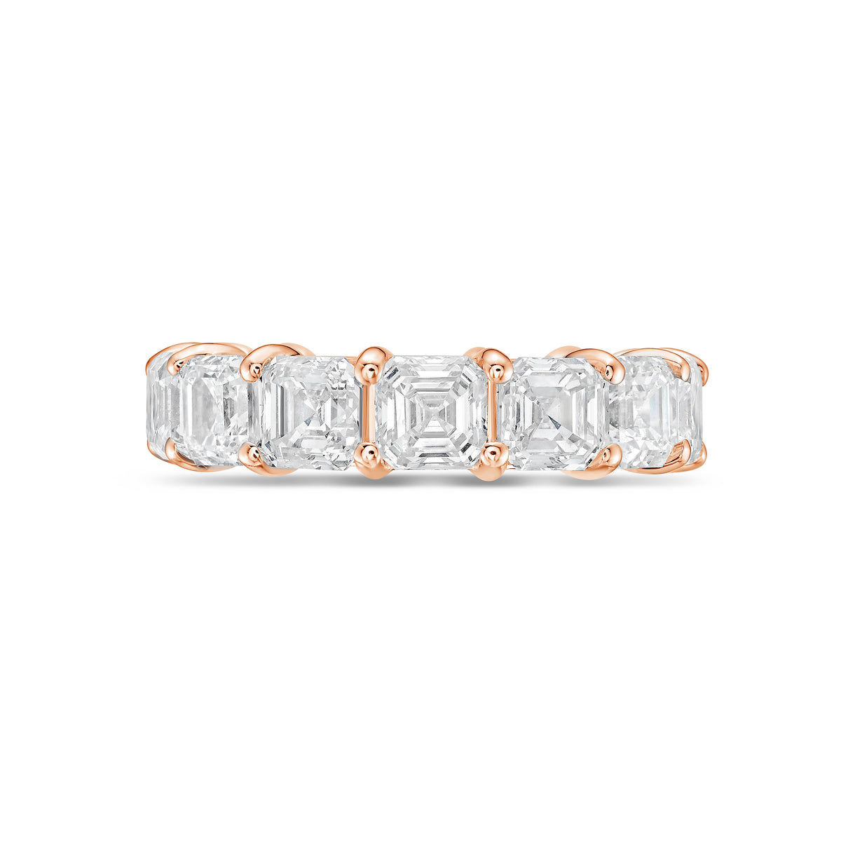 Lab-Grown Asscher Eternity Band