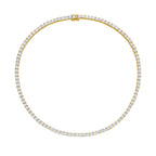 Lab Grown Asscher Diamond Tennis Necklace