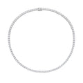 Lab Grown Asscher Diamond Tennis Necklace