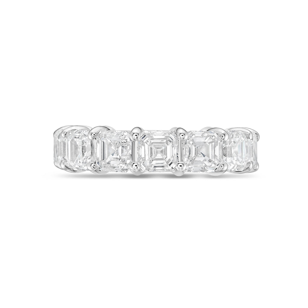 Lab-Grown Asscher Eternity Band