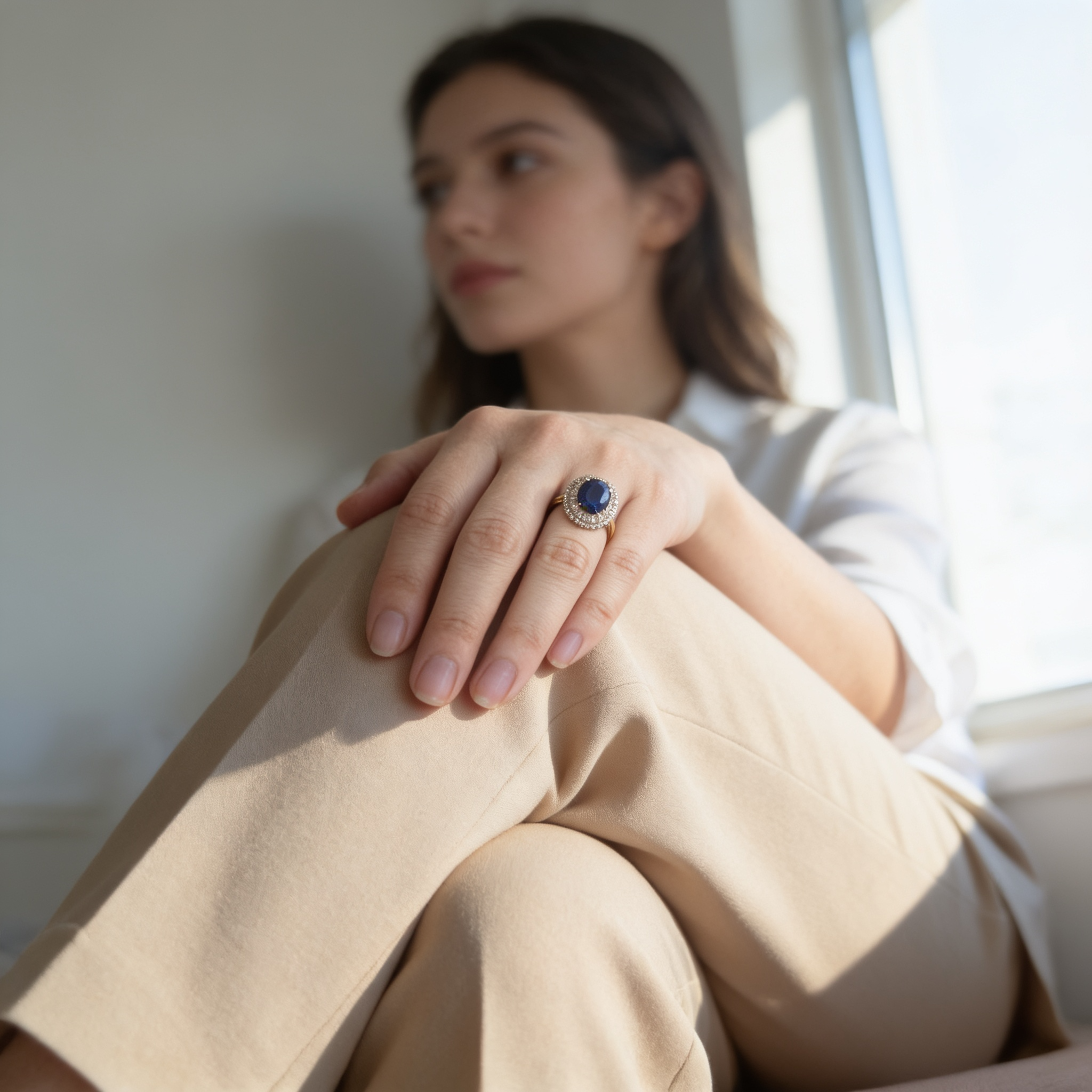Sapphire Ballerina Ring by AZ Essentials