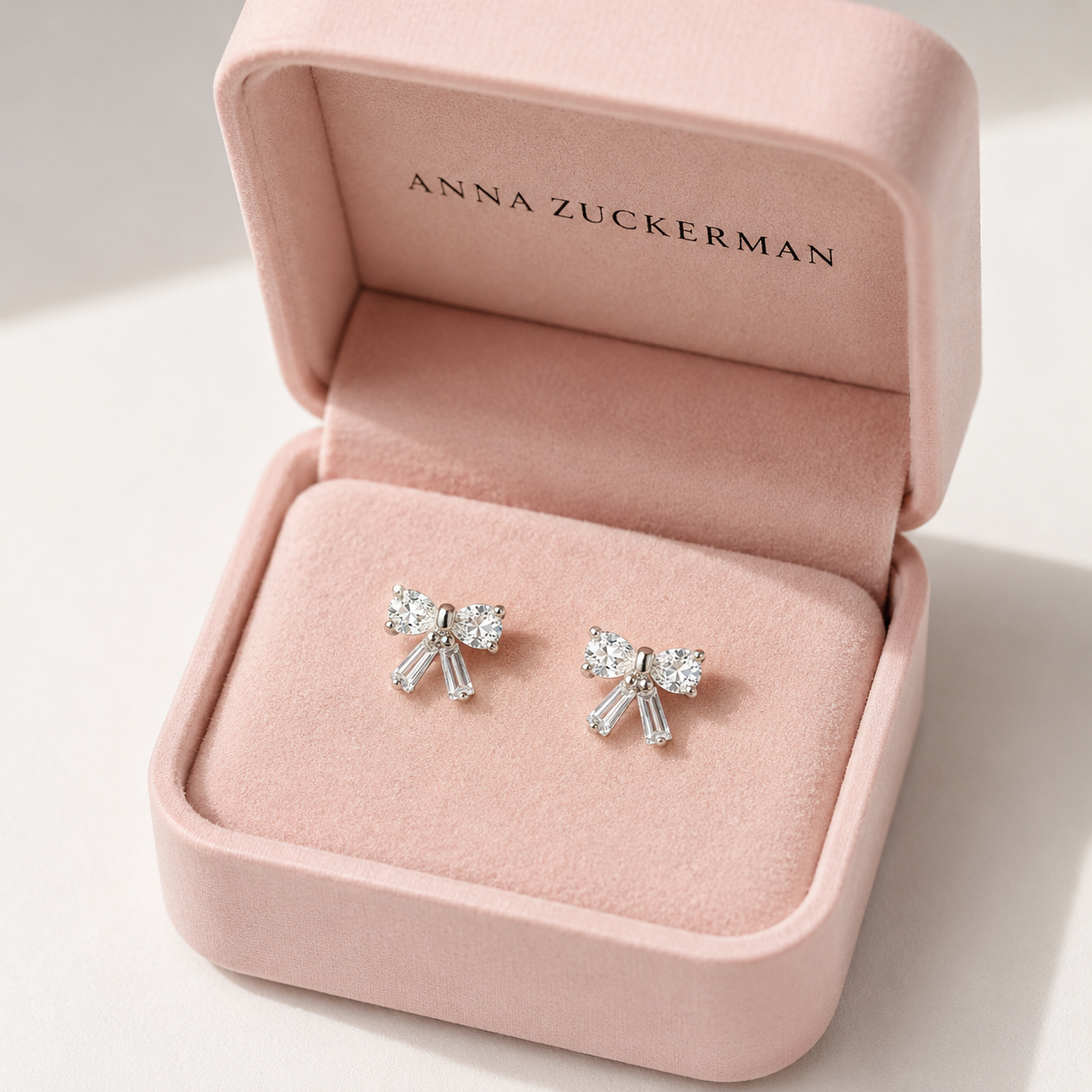 Baguette Bow Studs by AZ Essentials